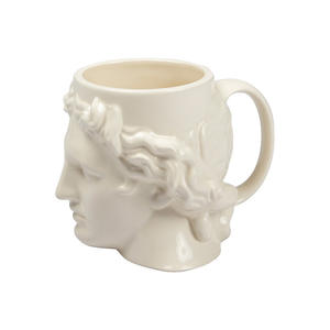 Sculpture romaine <span class=keywords><strong>espagnole</strong></span> Statue eau tasse à café en céramique vert foncé David Statue tasse à dessert - Product Image 1