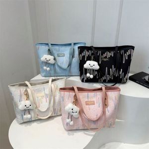 High Quality PU Zipper Tote Bags for Women Cute Fashion <b>Handbags</b> for Commuting - Product Image 1