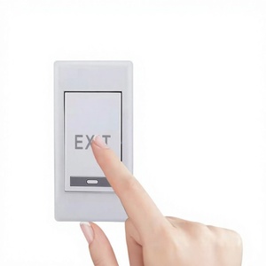 Yüzeye Monte Edilen <span class=keywords><strong>12V</strong></span> Elektronik ABS 1NO 3A Dikdörtgen Dar Çerçeveli Kapılar için Küçük Çıkış Düğmesi Anahtarı - Product Image 2