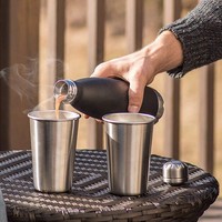 400ml/470ml/500ml/700ml en acier inoxydable 304, design moderne et minimaliste, isolation thermique pour café, thé, eau, bière, camping, voyage, 0-6