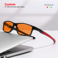 Nouvelle monture de lunettes de sport TR90 avec pieds réglables pour hommes et femmes lunettes anti lumière bleue à la mode et à la mode