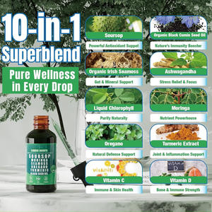 ของเหลวทุเรียนเทศ10-in-1สำหรับยาหยอดสารต้านอนุมูลอิสระอาหารเสริมดีท็อกซ์ - Product Image 3