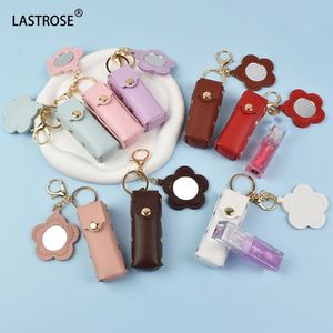 พวงกุญแจกล่องลิปสติกมินิรูปดอกไม้สุดสร้างสรรค์ |   กระเป๋าแฟชั่นหนัง PU พร้อมพวงกุญแจสำหรับผู้หญิง - Product Image 2