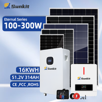 Panneaux solaires 300W avec supports de montage solaire en option + Solution de système solaire gratuite