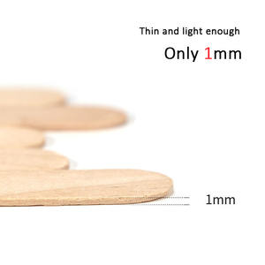 100 pezzi Per la cura della pelle Per la rimozione dei capelli in legno bastoncini di cera usa e getta spatole di legno Per la ceretta - Product Image 3
