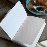 Agenda personnalisé de luxe carnet de notes tissu lin couverture rigide dos doré A5 couverture tissu Journal Promotion doublé planificateur non daté