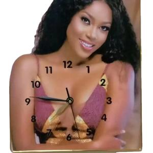 Horloge Murale Personnalisée Nouveaux Styles Mode Moderne en Acrylique et Cristal, Cadre Photo <span class=keywords><strong>Mural</strong></span>, Horloge Murale Portrait - Product Image 4