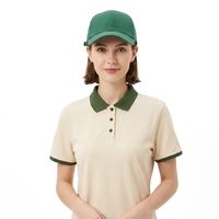 Polo en coton à manches courtes pour homme, personnalisé avec logo en relief, uniforme de serveur pour restaurant, café et salon de thé, avec poche