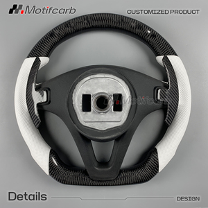 For Mercedes-Benz CLA GLA GLC <b>GLE</b> C <b>E</b> 300 <b>400</b> W205 W213 2015-2018 Custom LED RPM Display Carbon Fiber Steering Wheel - Product Image 5