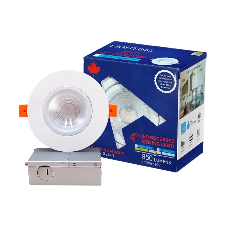 Rgbw control inalámbrico 9w 12W 4 pulgadas regulable Gimbal Downlight LED empotrable