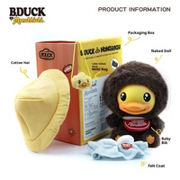 B.duck Officiel Série Mignonne et Amusante Co-marquée Tendance Super Doux Peluche Coton PP Jouet Décoration Figurine Poupée Cadeau
