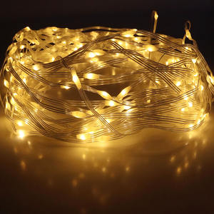 Guirnalda de Luces LED Cálidas Personalizadas, con Cable de Cobre, Impermeables IP44, para Dormitorio, Árbol de Navidad, Porche, Patio, Jardín, Bodas y Fiestas - Product Image 1