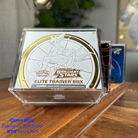 Boîte de protection en acrylique pour Pokebolas avec protection UV, étui en acrylique filtrant les UV pour Monster Elites ETB, protecteur de boîte ETB