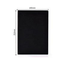 Fermeture promotionnelle A5 Carnet de notes avec logo en relief personnalisé en cuir PU Carnet de notes A6 avec logo de couverture personnalisé