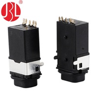 PJ-3170A Conector de Audio Hembra de 3.5mm, Impermeable IPX7, Montaje Superficial SMD para PCB, Conector para Auriculares