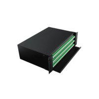 HuWei Panneau de brassage optique coulissant 72 ports pour montage en rack, ODF FTTH, adaptateur SC/APC, boîtier de distribution optique, alimentation DC 5V