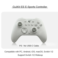 GuliKit ES / ES PRO kontroler Game PC nirkabel, pengendali Game TMR level 4000 untuk Windows/Switch/Android/Switch 2 'membangunkan'