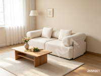 Ensemble de canapés modulaires en tissu compressé, emballés sous vide, en éponge, pour salon moderne, vente en gros