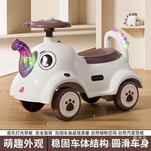 Kids Swing Car Plastic Four Wheel Balance Bike For 1-3 Year Olds Unisex With Lights And Music - Product Image 5