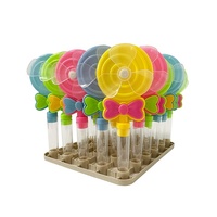 Lollipop Fan Windmill Toys Clear Tube Leerer Candy Toy Container Spender für süße Süßigkeiten