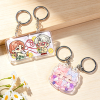 Portachiavi Magnetico Bifacciale in Acrilico con Stampa UV Personalizzata, Charm Anime Cartoon Fai-da-Te per Regali e Merchandise Fandom