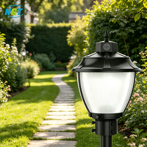 NGTlight Outdoor Post <b>Lights</b> Waterproof Pole <b>Lights</b> Decorative Lamp <b>for</b> Garden, Patio, Lawn, <b>Pathway</b>, Driveway, Front/Back Door - Product Image 1