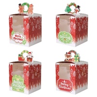 Mafen Transparent Ivoire Conseil Boîte De Noël Fenêtre Ouverte Plateau Intérieur Biscuit Oeuf Tarte Gelée De Qualité Alimentaire Sucre Emballage Carton