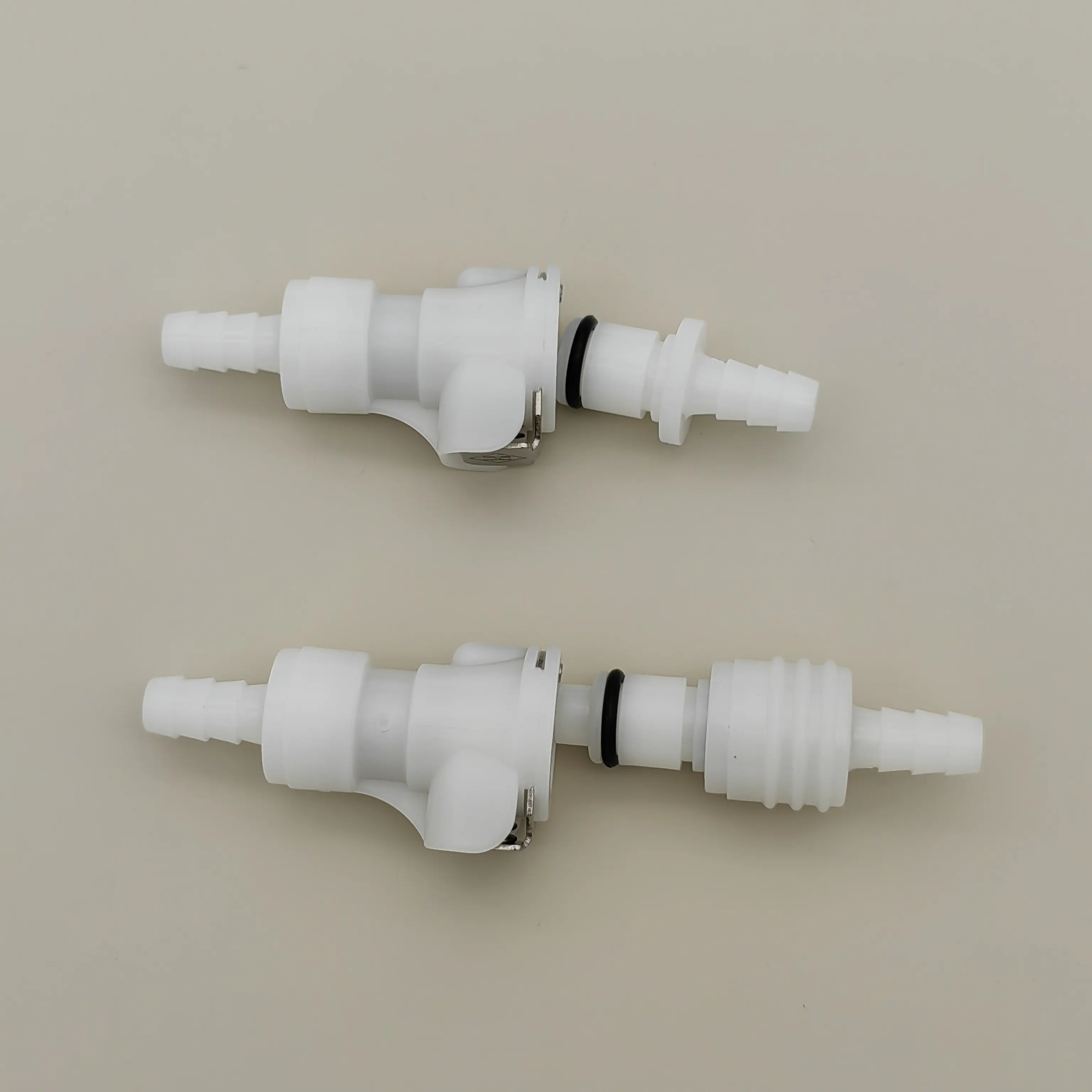 BRT 400Series Acetal POM Plastic Tube Barbed Quick Connect Disconnect Coupling