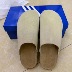 รองเท้าสไตล์ใหม่ Clover Boston หนังวัว <span class=keywords><strong>พื้น</strong></span>คอร์ก น้ำหนักเบา สำหรับฤดูใบไม้ร่วง/ฤดูหนาว/ฤดูใบไม้ผลิ แบบสวมครึ่งเท้า ทนทาน - Product Image 2