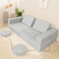 Coussin en mousse CertiPUR-US de haute qualité, salon, 6 pièces, canapé modulaire pour enfants