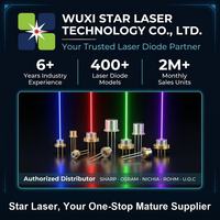 Nouveau module laser intégré Star Laser 635nm, point rouge, mise au point réglable, construction durable pour le positionnement et l'alignement laser