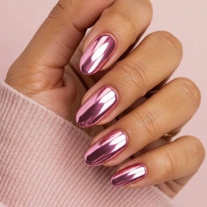 OEM Kosmetikqualität Mehrfarbiges Spiegeleffekt Glänzendes Chrom-Pailletten-Nagelpulver für Nagelkunst - Product Image 1