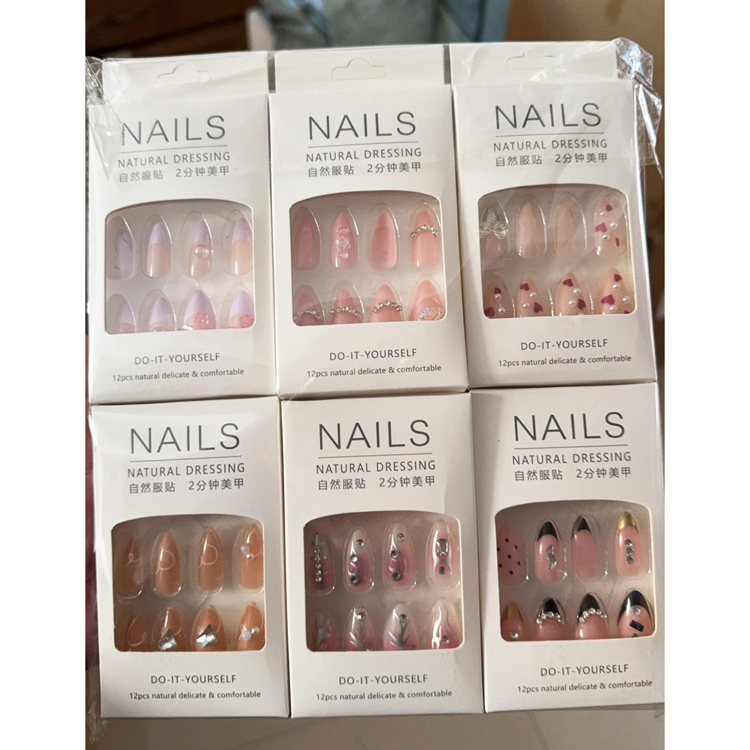 Bestseller High-Quality French Tip Short 24Pcs Acrylic Press on Nails Private Label with Luxury Gift Box for Nail Procurement