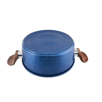 Casserole en acier au carbone avec couvercle en verre, compatible avec les cuisinières à induction, couleur personnalisable pour la cuisine à domicile