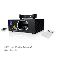 Système de spectacle laser DJ Big Dipper K800, laser rouge vert 80 mW, lumières laser pour discothèque, bar, karaoké avec contrôle DMX