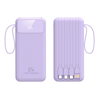 22.5W PD Hızlı Şarjlı Li-Polimer Powerbank 20000/10000mAh 15W 18W 20W Hızlı Şarj Taşınabilir İnce Çift USB-C Dijital Ekranlı
