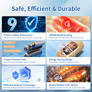 <span class=keywords><strong>Chauffe</strong></span>-<span class=keywords><strong>eau</strong></span> électrique mural à double réservoir, haute efficacité énergétique, 30L, <span class=keywords><strong>50L</strong></span>, 80L, 100L, pour usage domestique - Product Image 3