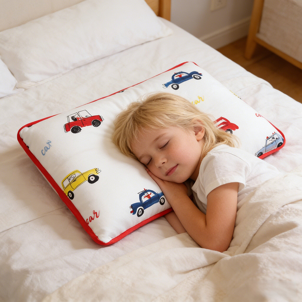 Soft Bamboo Fiber Baby Pillow Singapore Style Removable Cover Washable Newborn Pillow With Pillow Inner