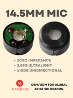 Usine de micro fournit une tête de microphone dynamique 14.5*7.5mm, noyau de microphone dynamique à réduction de bruit unidirectionnel