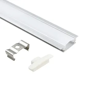 W25*H7 Aluminum Extrusion Profile for U Shape LED Strip Profiles LED Bar Lights Aluminum Channel.