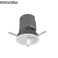 RS03010 LED CCT Downlight DALI Kısılabilir Gömme, Eğilebilir, Duvar Yıkayıcı, Yuvarlak Modern LED Akıllı Ofis, Oturma Odası İçin