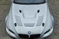 Capot en fibre de carbone pour BMW M3 E92 E93 2007-2013, style GTR ventilé, montage direct, léger