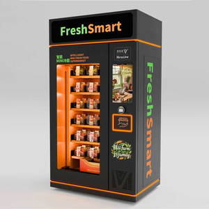 24 Giờ Thông Minh Màn Hình Cảm Ứng Thực Phẩm Đông Lạnh Thang Máy Máy Bán Hàng Tự Động Cho Trái Cây Tươi Salad <span class=keywords><strong>Sushi</strong></span> Thịt Hoa Rau - Product Image 3