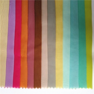Giá rẻ 45gsm Trọng lượng nhẹ Polyester đồng bằng Terylene vải cho <span class=keywords><strong>Sheer</strong></span> rèm và Voile rèm - Product Image 6