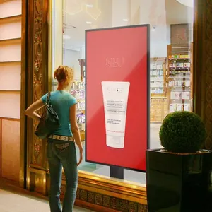 Китайский поставщик, 75 дюймов, магазин, крытый ЖК-дисплей, рекламный дисплей, цифровая вывеска, окно, ЖК-экран