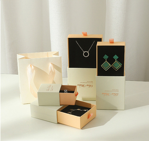 Caja de Regalo de Joyería de Lujo con Bolsa de Regalo, Cajas de Papel con Logotipo Personalizado para Anillos, Collares, Pendientes, Pulseras, Empaque de Regalo - Product Image 3
