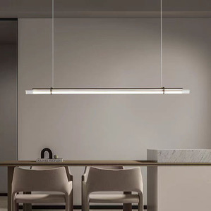 Lámpara Colgante de Vidrio Lineal Minimalista Italiana para Comedor, Lámpara de Techo Geométrica de Alta Gama, Estilo Nórdico para Vestíbulo y <span class=keywords><strong>Bar</strong></span> - Product Image 1