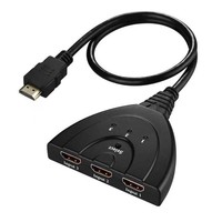 Sélecteur de commutateur 4K/2K HDTV 3-en-1 avec câble adaptateur pour PS3 PS4 PS5 Xbox 360 Autres appareils pour les applications de haut-parleur de moniteur