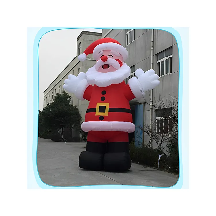 High Quality Model Ornaments Yard Decor PVC Santa Giant Inflatable Christmas decoration