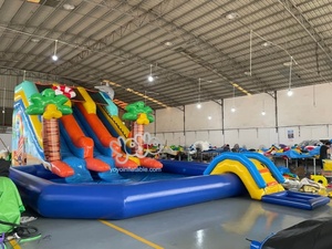 Toboggan aquatique gonflable Yoyo avec piscine, centre de jeux géant en PVC pour usage commercial en intérieur - Product Image 2